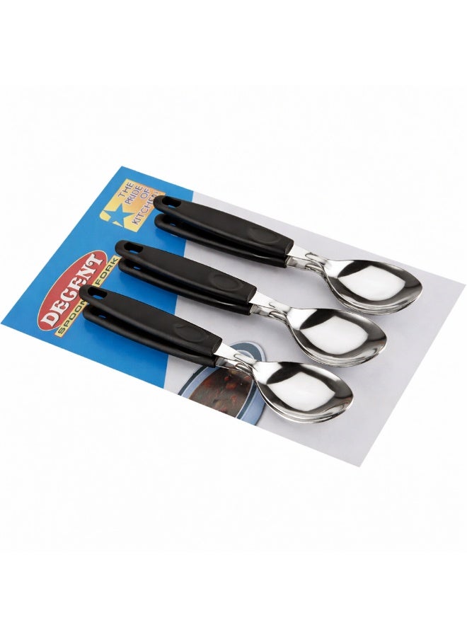 Decent Stainless Steel Tea Spoon Set of 6 | Mirror Finish | Ergonomic Handle | Dessert & Coffee Spoon Set For Home, Kitchen, Restaurant, Dishwasher Safe - Image 2